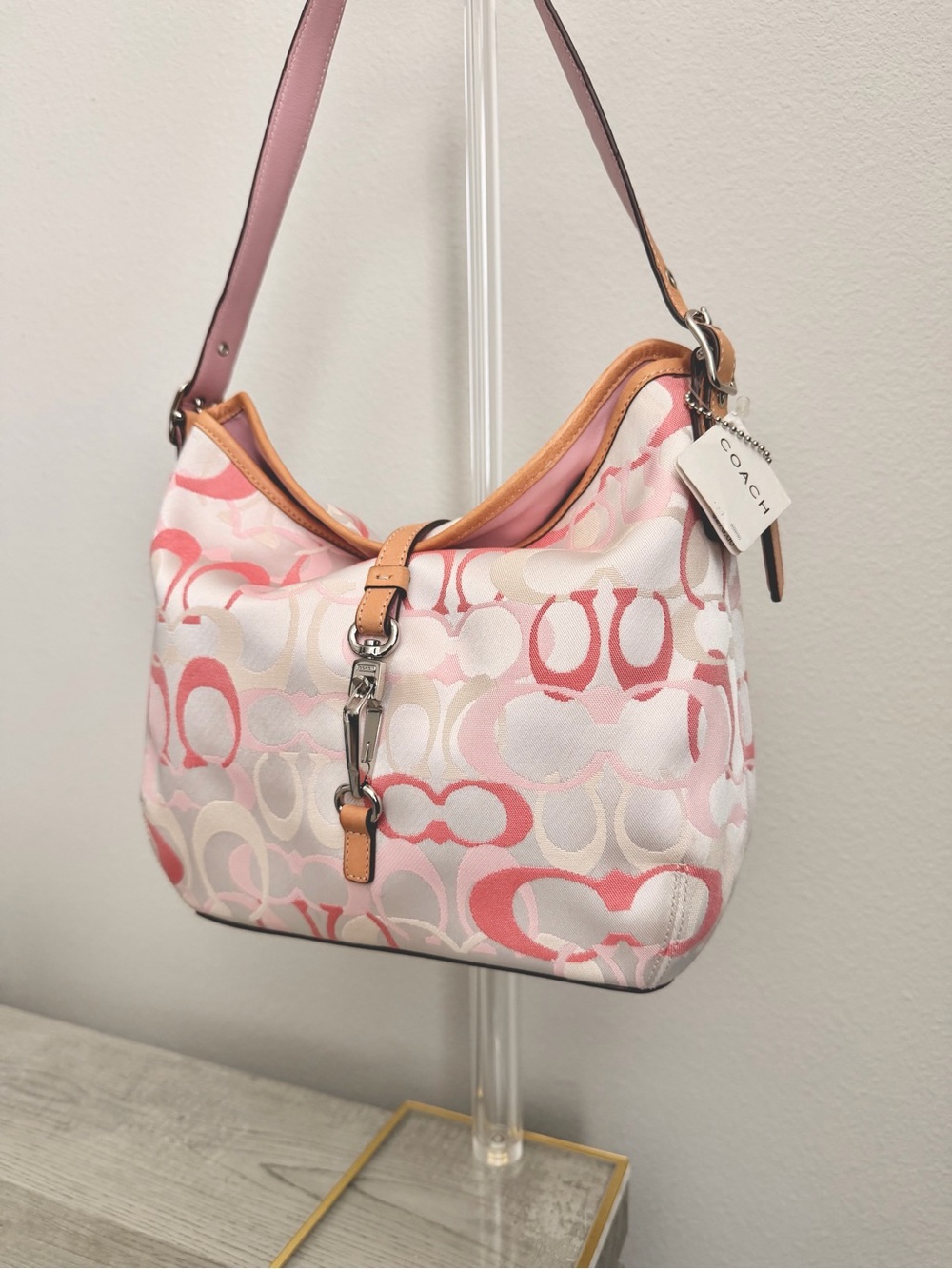Coach Pink Purse Bag - Picture 3 of 10